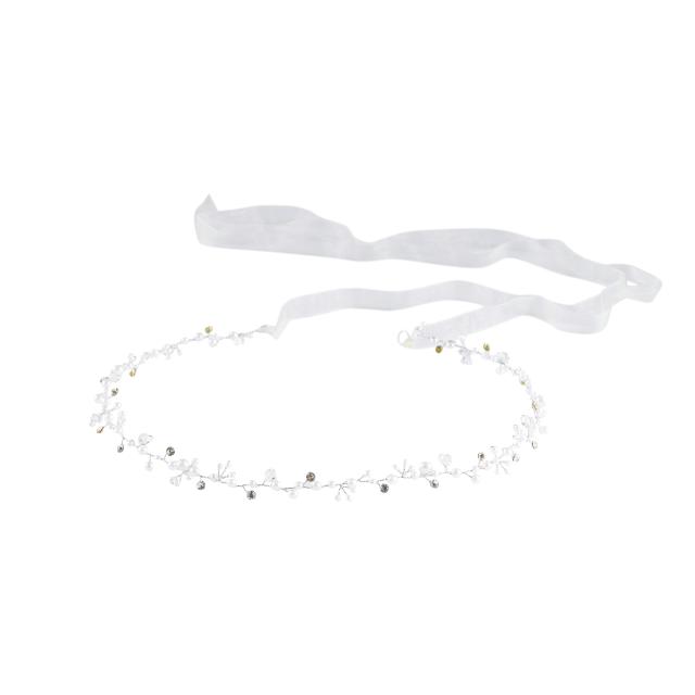 Yndig hårkrans med fine glimmersten - nem til håret